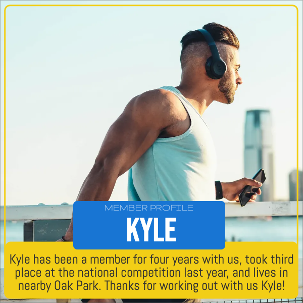 Crossfit - trainer / member spotlight social template