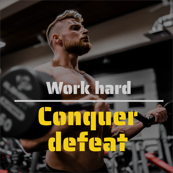 Crossfit - Inspirational post - Conquer defeat